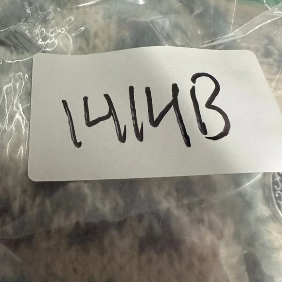 L.L. Bean Vintage Nordic Wool Cardigan Fair Isle Teal Cream Womens Size XL - Picture 9 of 10